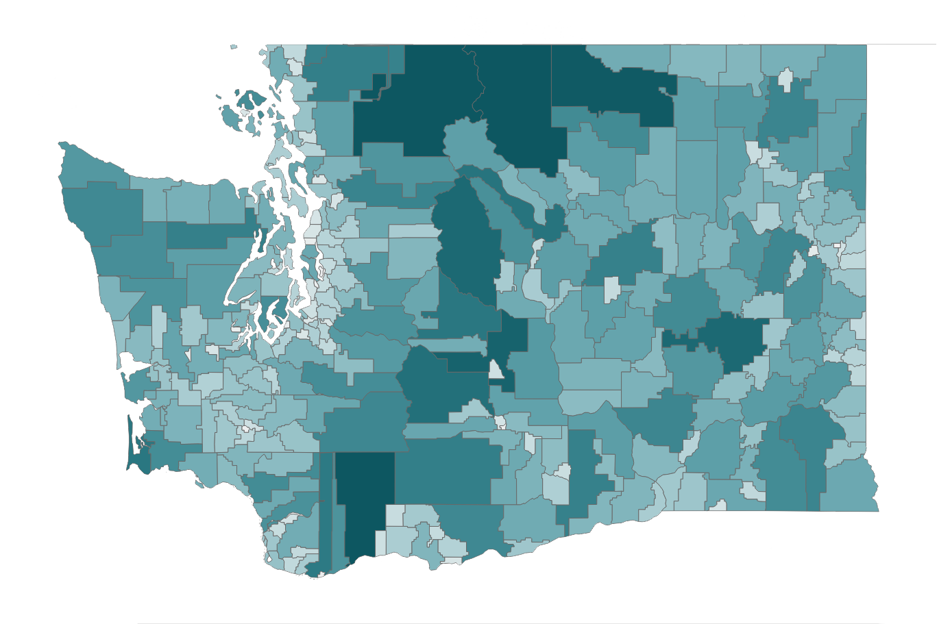 map of school districts in Washington State